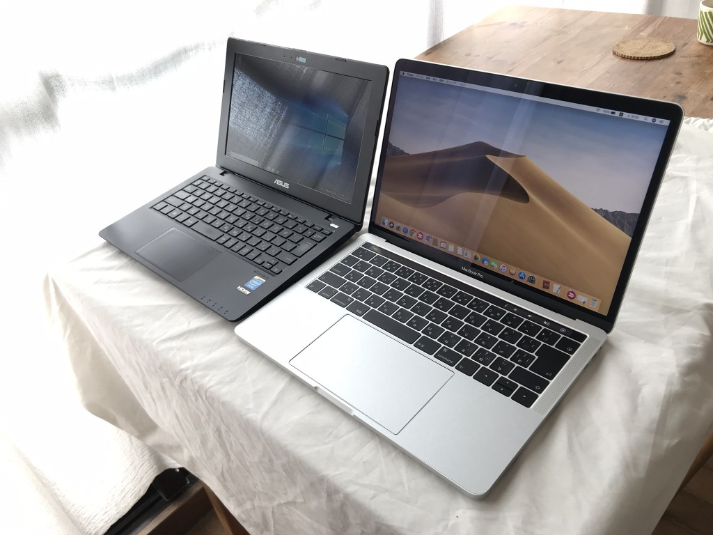 ブログ用ノートパソコンはどれが良い Macbook Pro13インチとasus 11 6インチを比較してみました じょずブロ